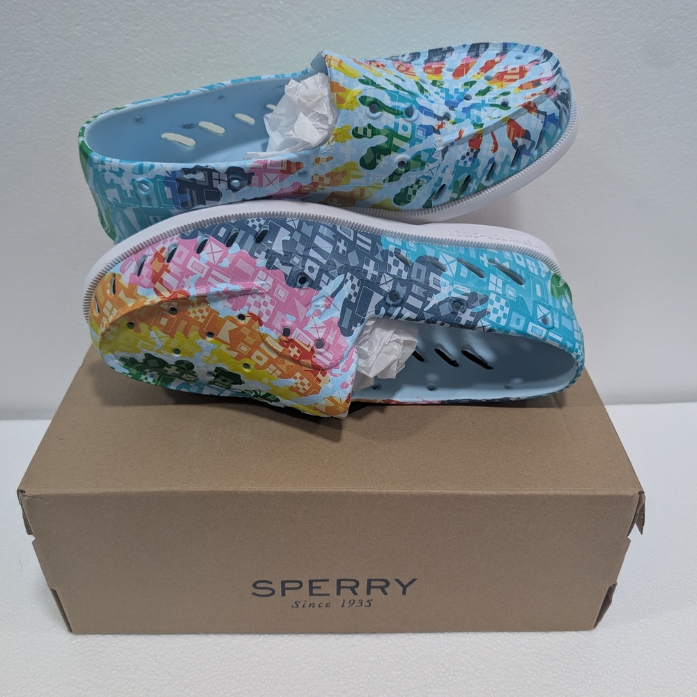 Sperry Blue Multi Slip-On Clog - Picture 5 of 7